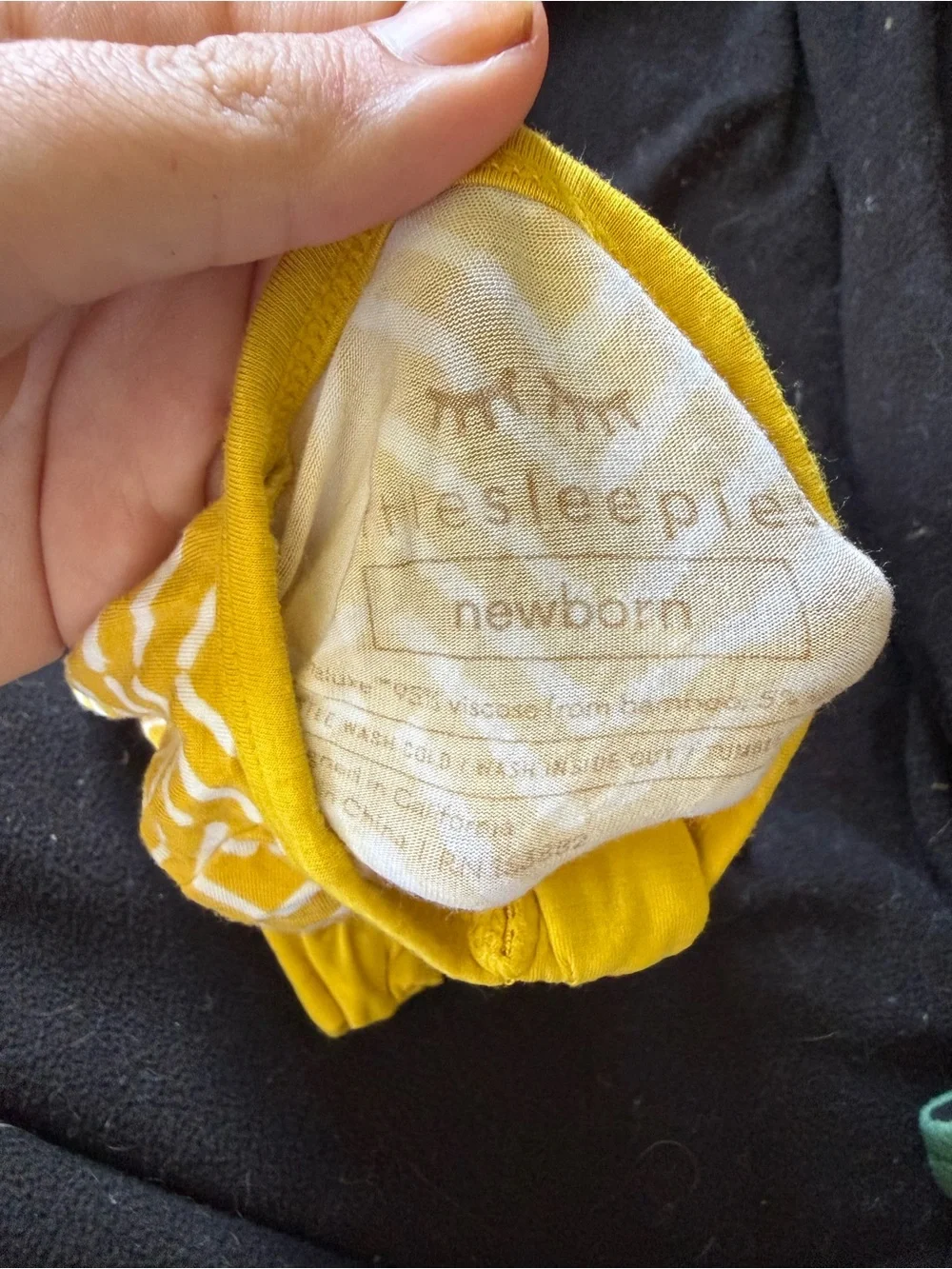 Little Sleepies Mustard Yellow Newborn Footie
